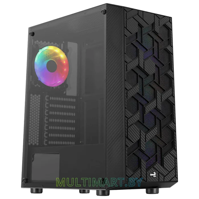 Корпус AeroCool Hive FRGB Hive-G-BK-v3